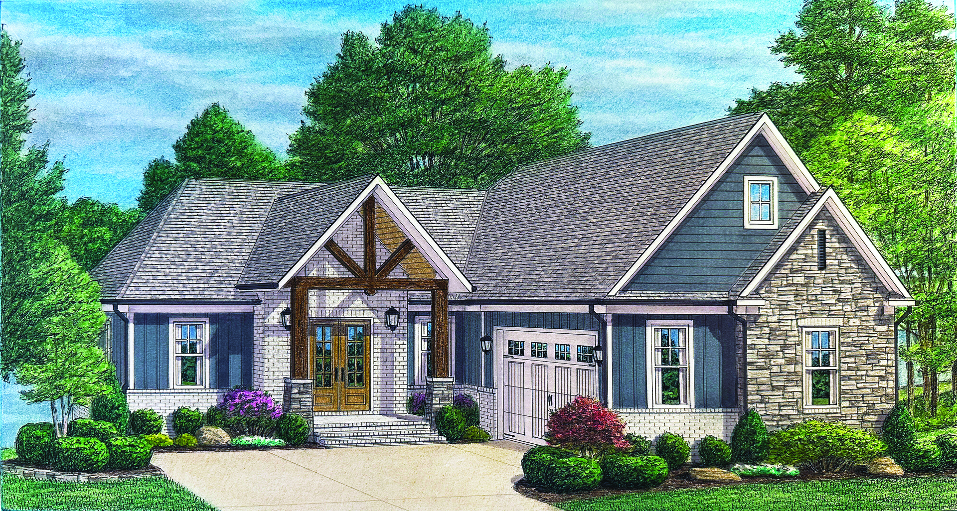 The Haven Front Elevation Rendering