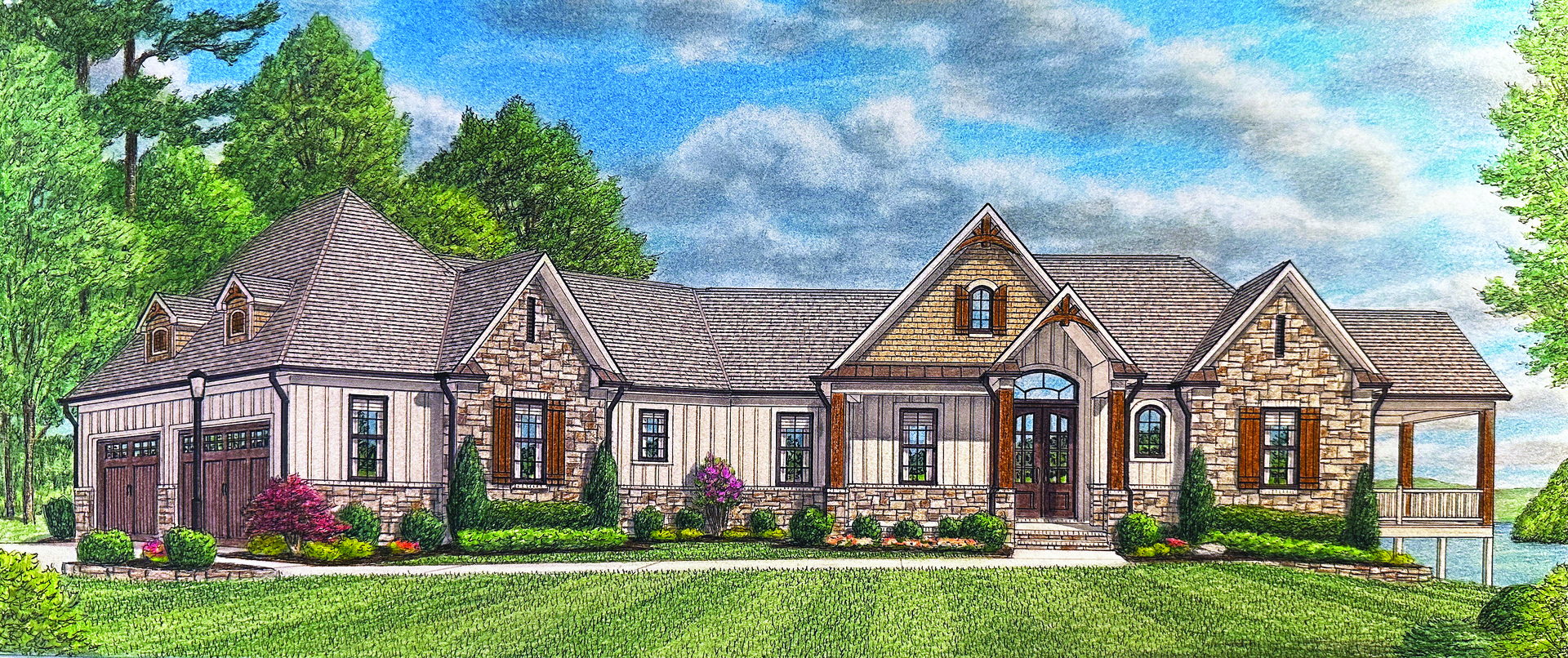 The Serenity Front Elevation Rendering