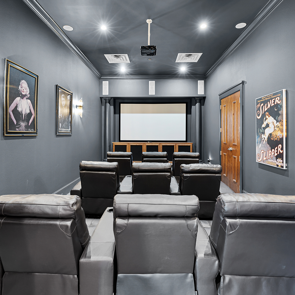 Stadium Seated Movie Theater Awaits in the Clubhouse at The Preserve at Pickwick Lake