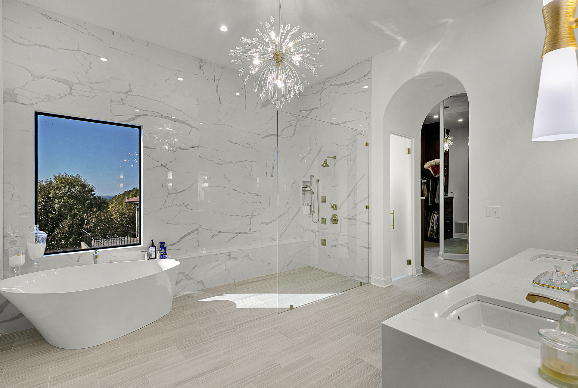 Logic Construction Group Stunning Master Bath