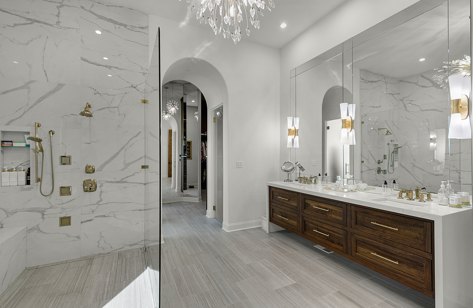 Logic Construction Group Stunning Master Bath
