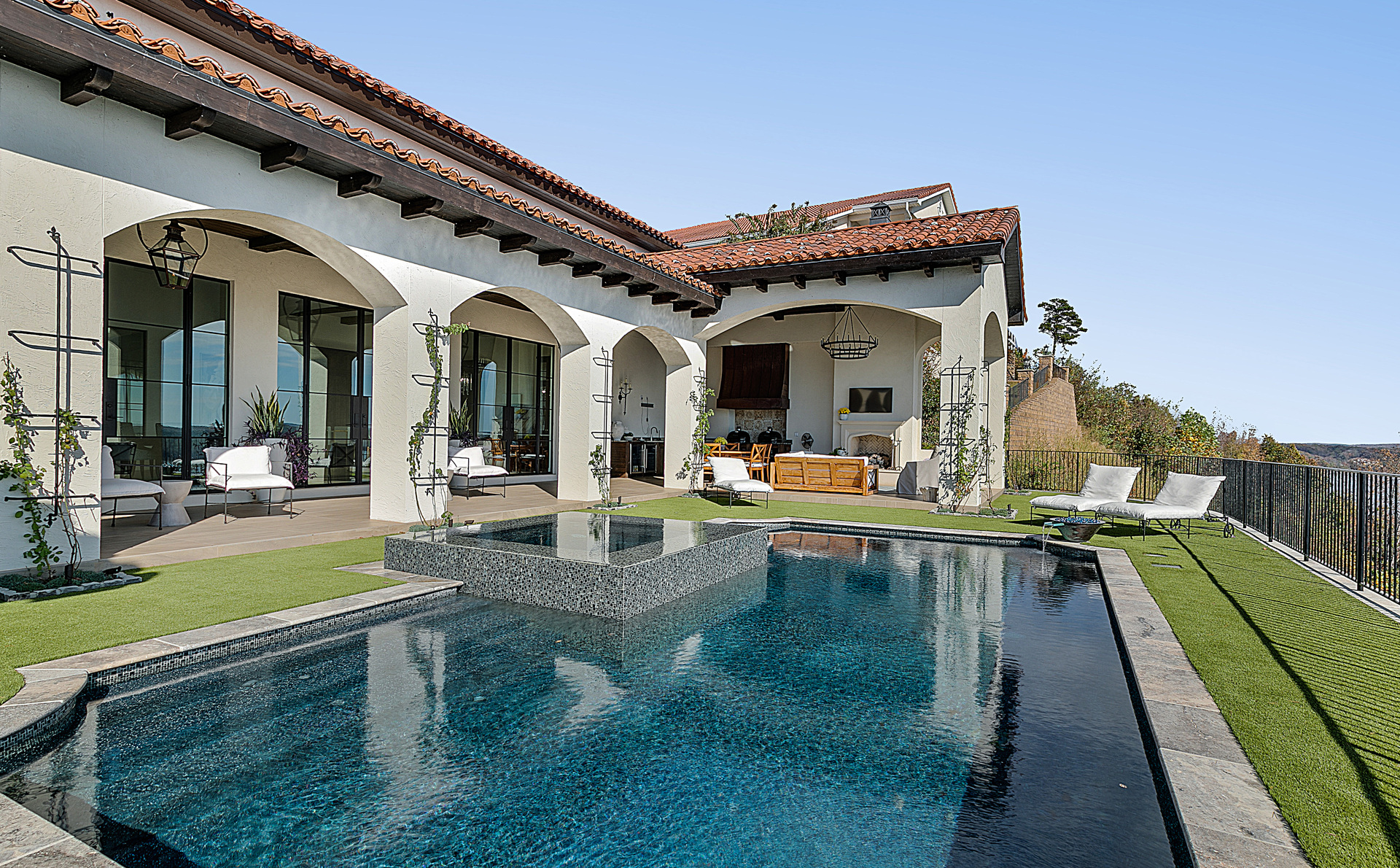 Logic Construction Group Stunning Pool and Patio Overlooking Pickwick Lake