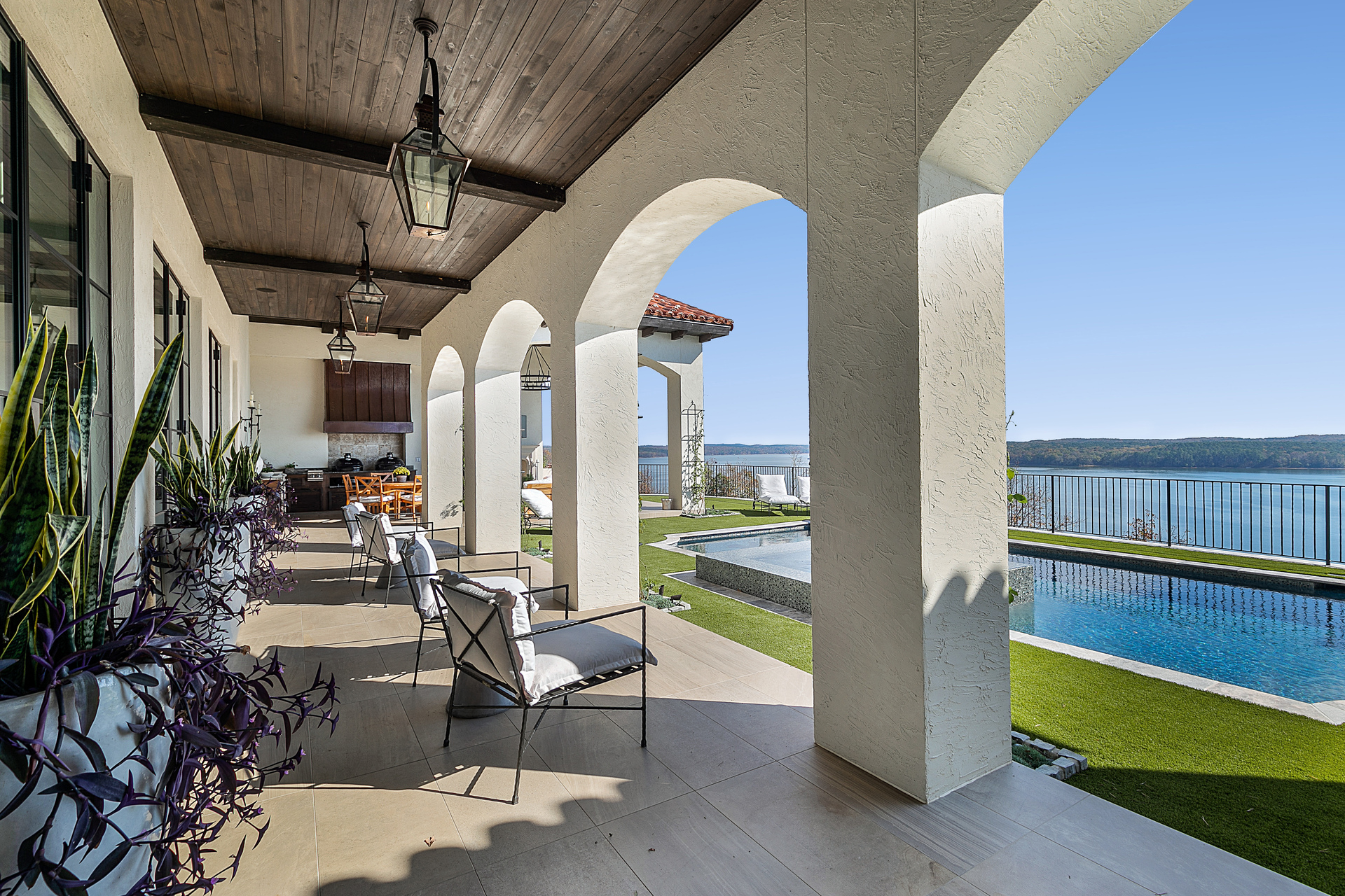 Logic Construction Group Stunning Patio and Pool Overlooking Pickwick Lake
