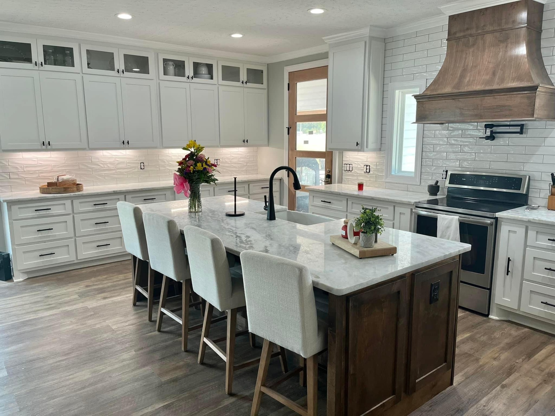 Hunt Contracting-Design Custom Kitchen with In-House Built Cabinetry