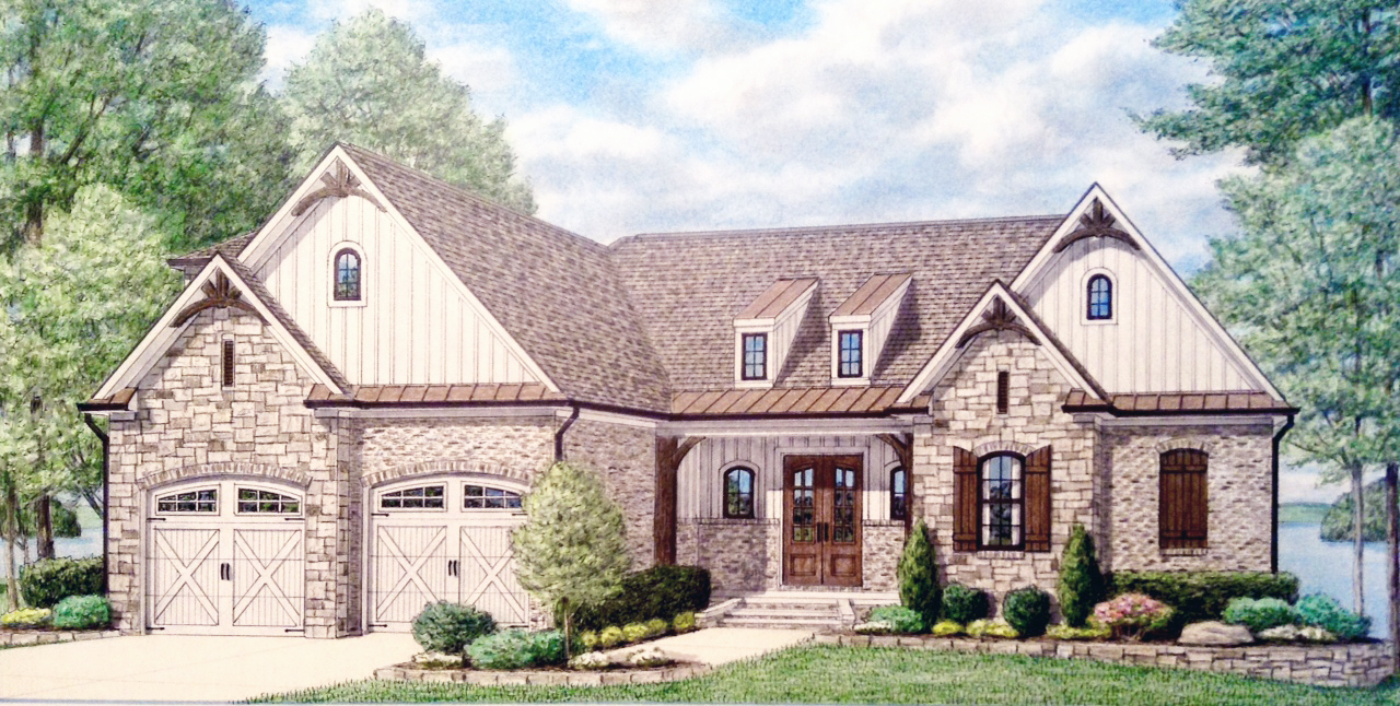 The Retreat Front Elevation Rendering